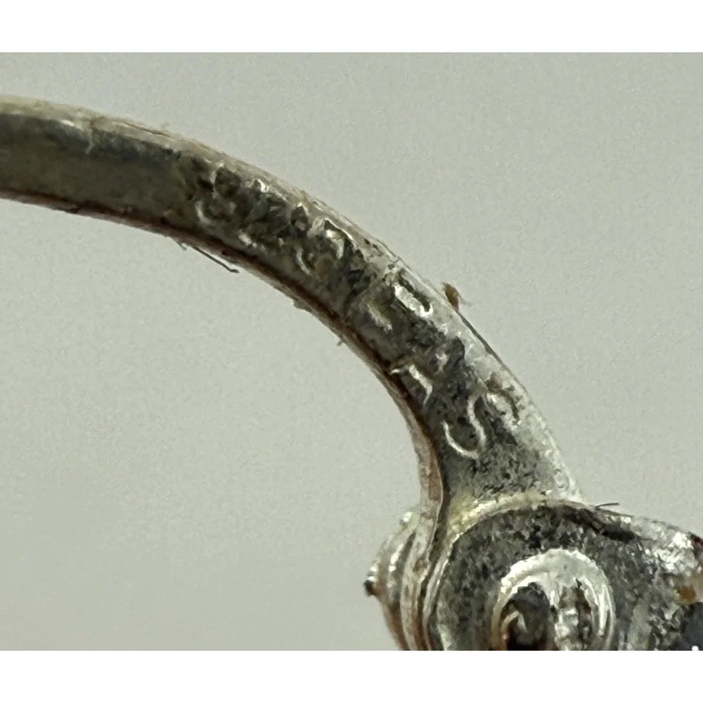 Sterling Silver 925 Textured Hoop‎ Earrings Beautiful Classic Jewelry - Picture 4 of 5